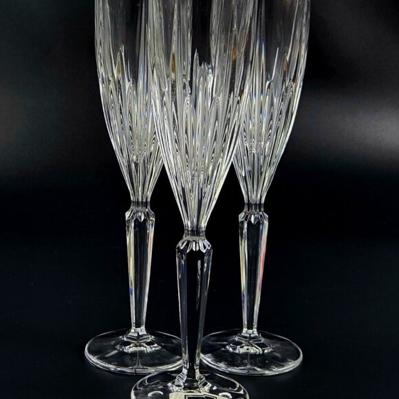 Vintage Fluted Champagne Icicles by Mikasa - Set of 3 - 9 1/8" - Picture 1 of 11